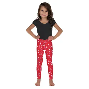 Hearts on Red - Valentine's Day - Kid's Leggings
