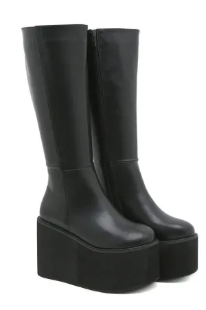 High-heeled Platform Boots