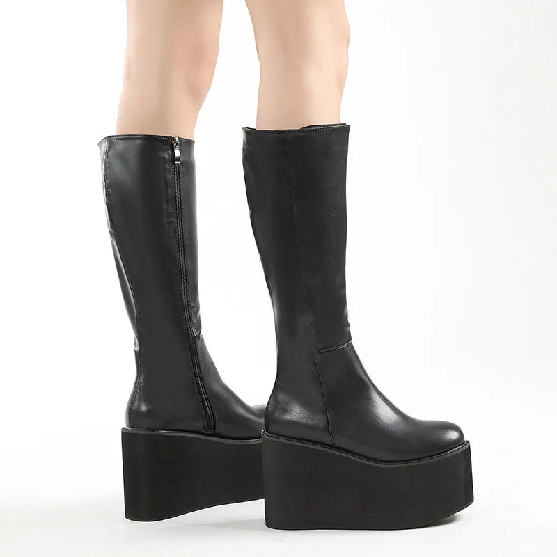 High-heeled Platform Boots