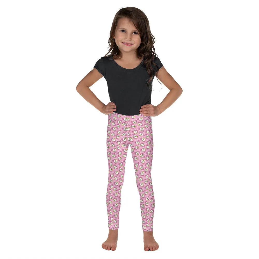 Hugging Unicorns on Pink - Valentine's Day - Kid's Leggings
