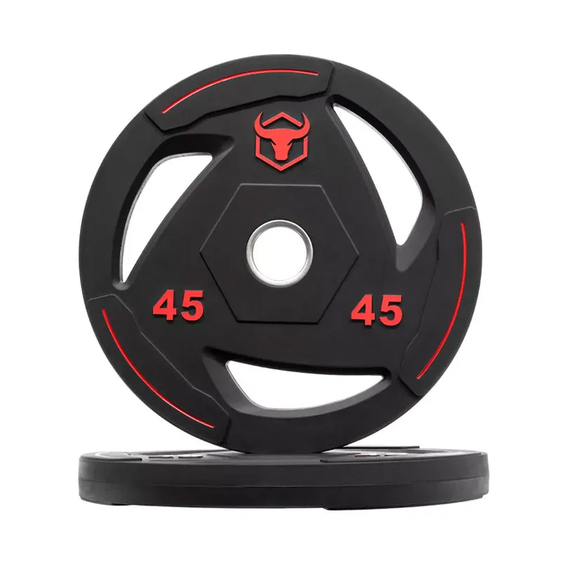 Iron Bull | Rubber Coated Weight Plates - Pounds