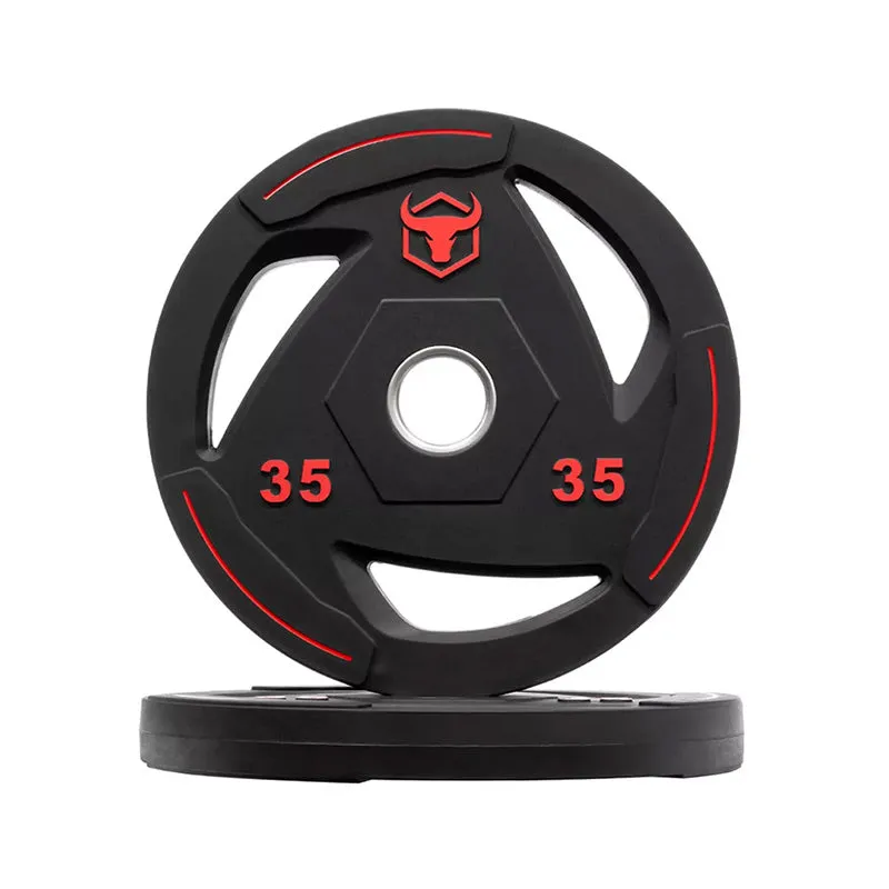 Iron Bull | Rubber Coated Weight Plates - Pounds
