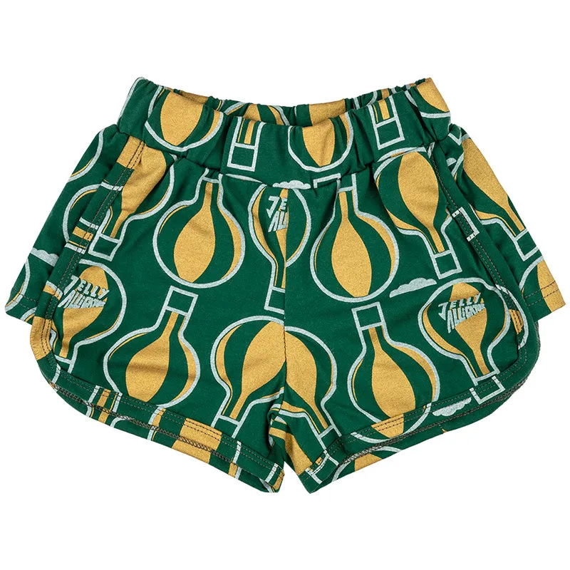 Jelly Alligator Balloon Bonanza Retro Shorts - Gold