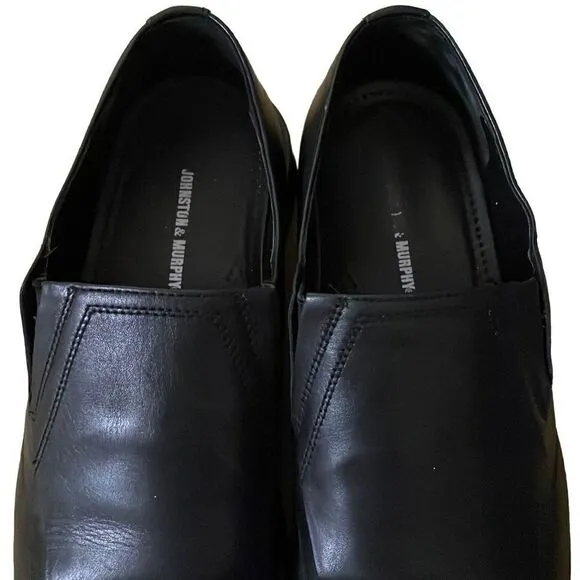 JOHNSTON &amp; MURPHY ~ Men’s Black HEDRICK SLIP-ON ~ size 10.5