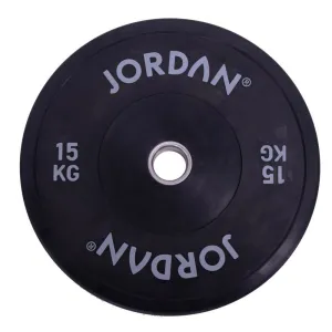 Jordan Fitness HG Black Rubber Bumper Plate 15kg