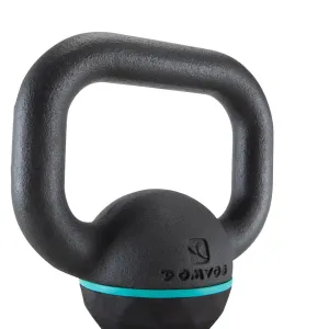 Kettlebell en fonte et base caoutchouc - 4 kg