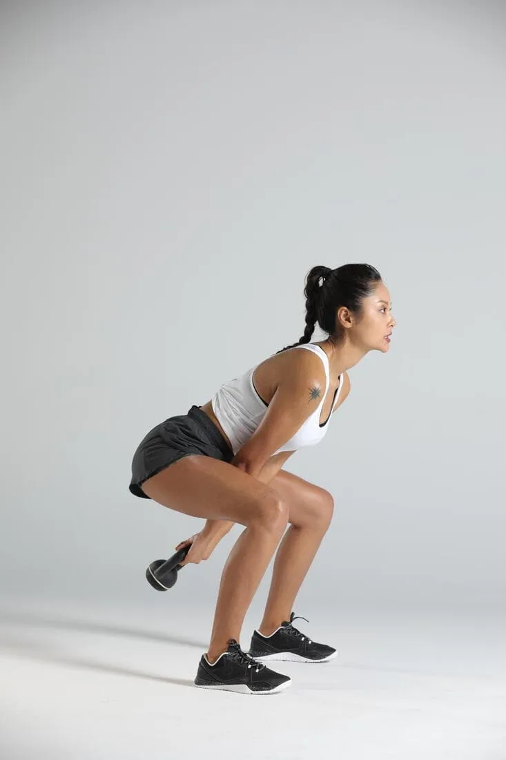Kettlebell en fonte et base caoutchouc - 4 kg
