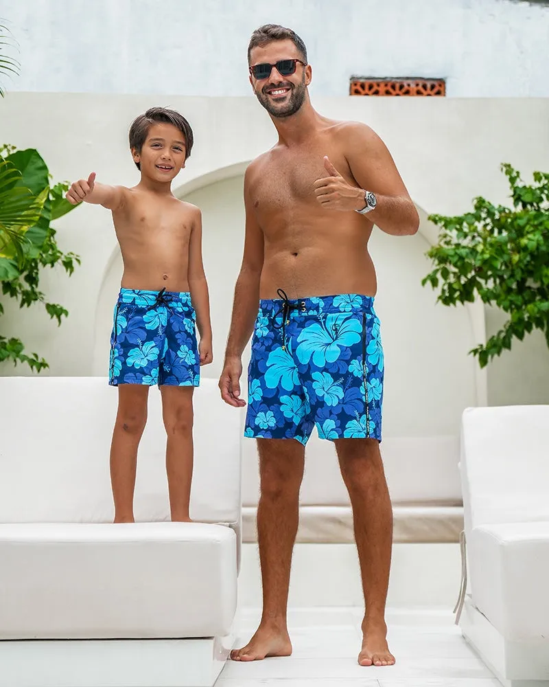 Kids Shorts - Hawaiian Blue