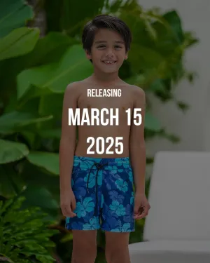 Kids Shorts - Hawaiian Blue