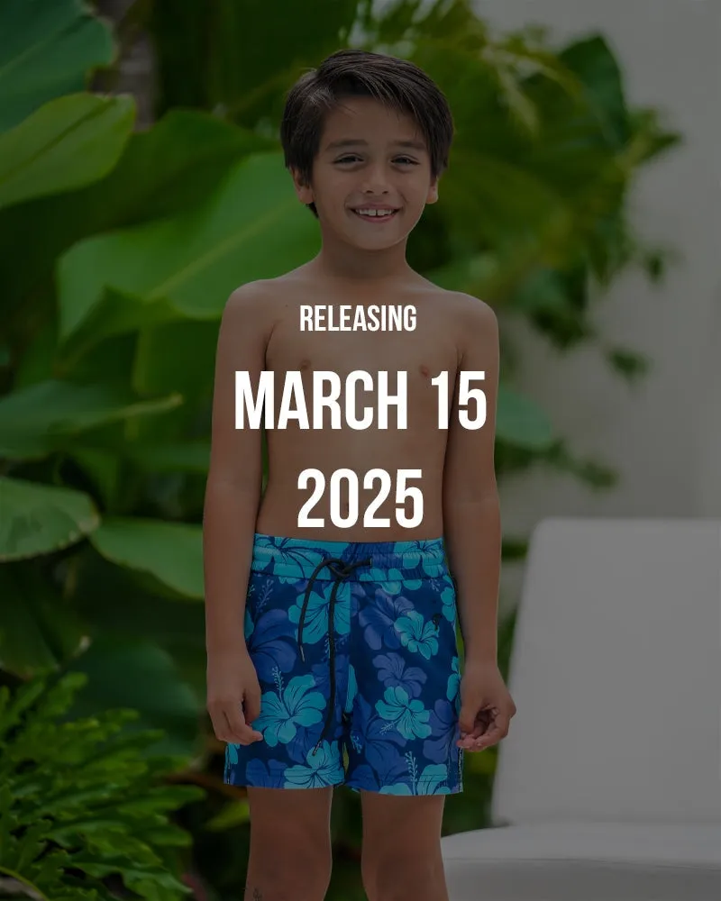 Kids Shorts - Hawaiian Blue