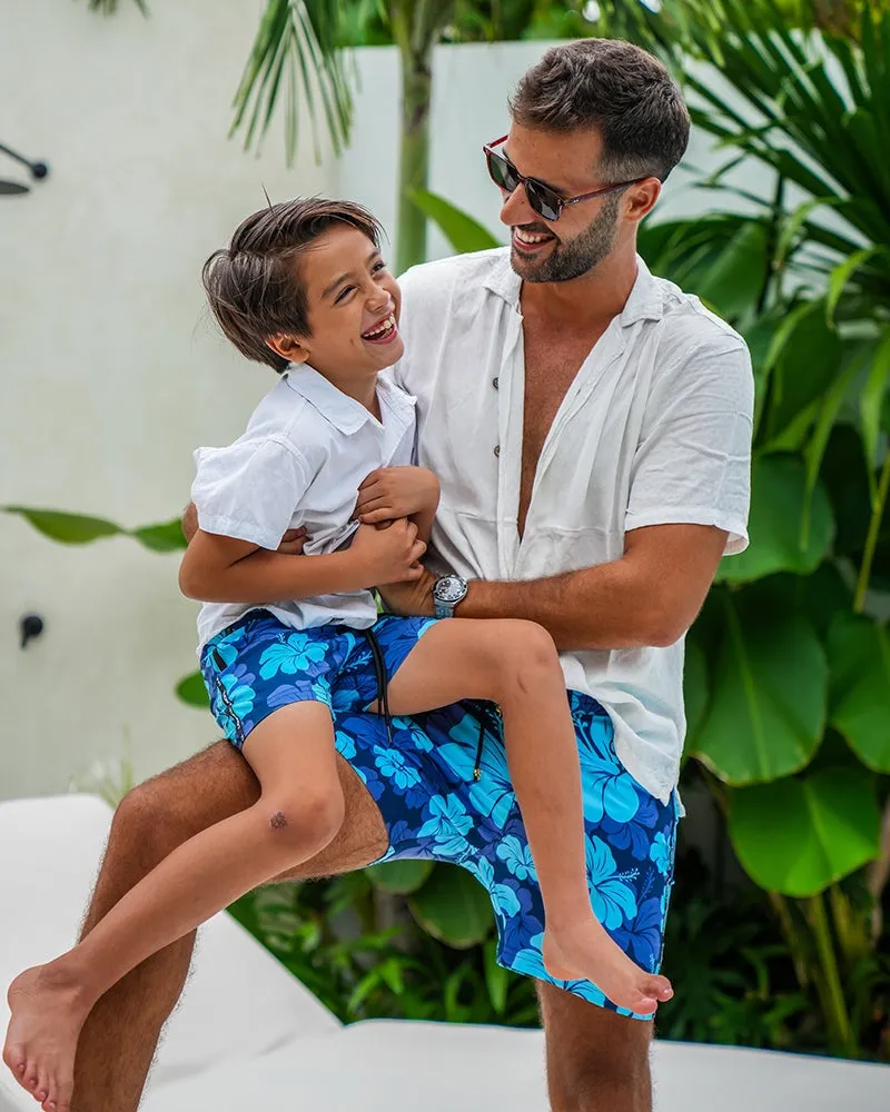 Kids Shorts - Hawaiian Blue