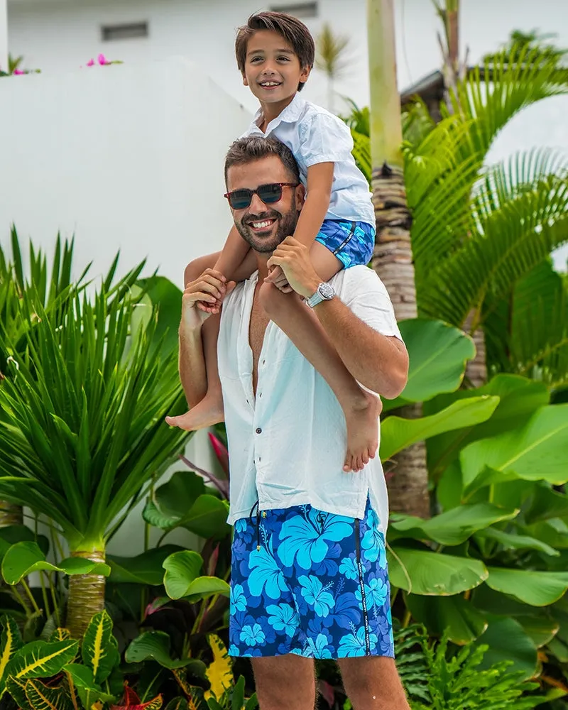 Kids Shorts - Hawaiian Blue