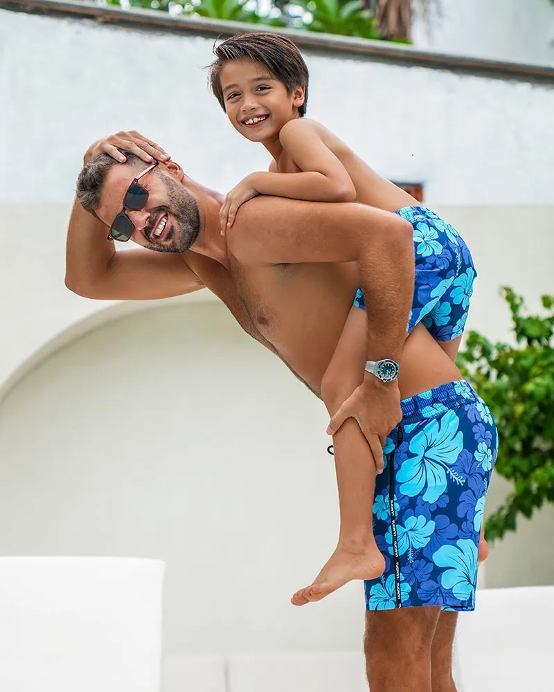 Kids Shorts - Hawaiian Blue