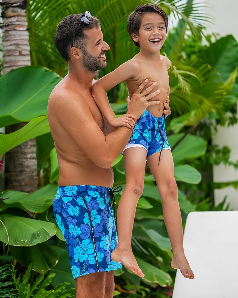 Kids Shorts - Hawaiian Blue