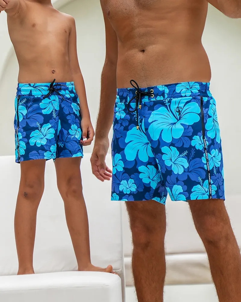 Kids Shorts - Hawaiian Blue