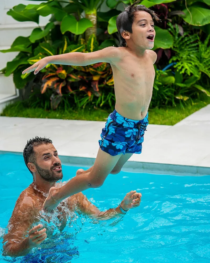 Kids Shorts - Hawaiian Blue