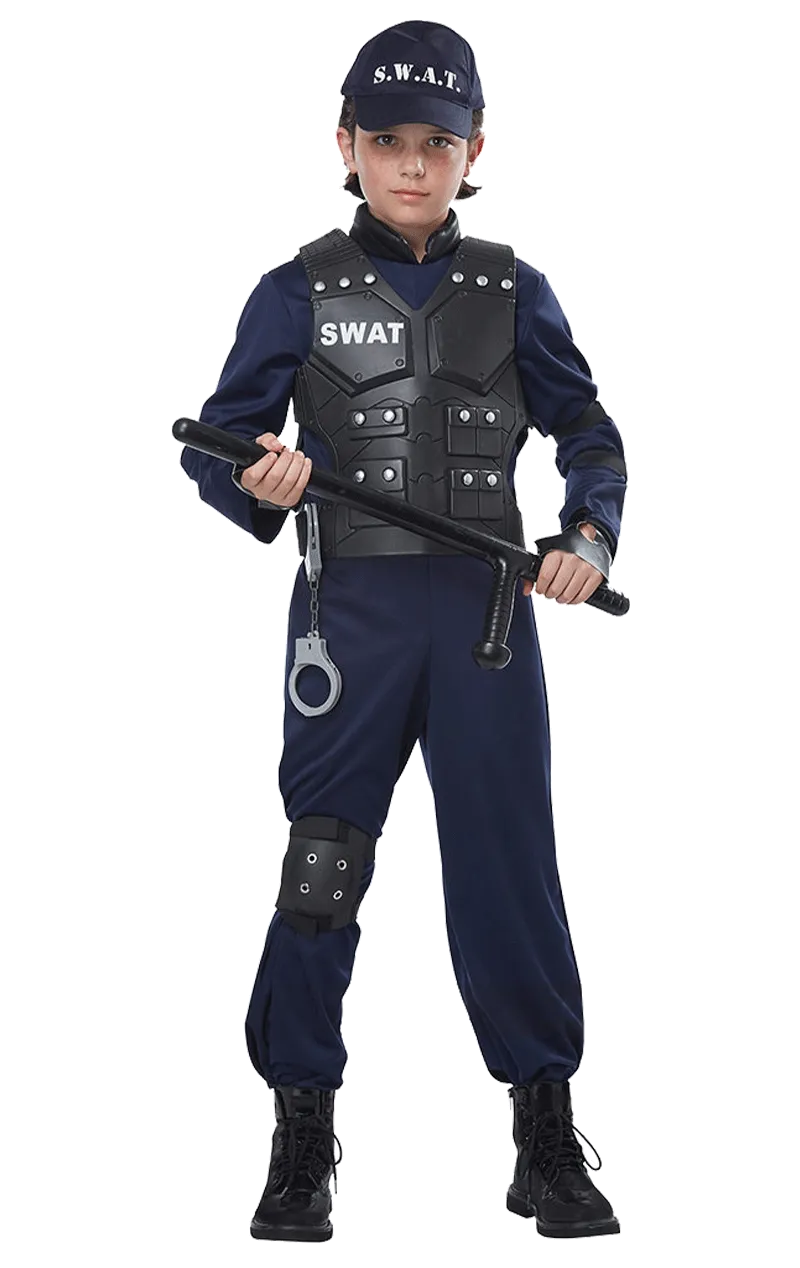 Kids SWAT Police Costume