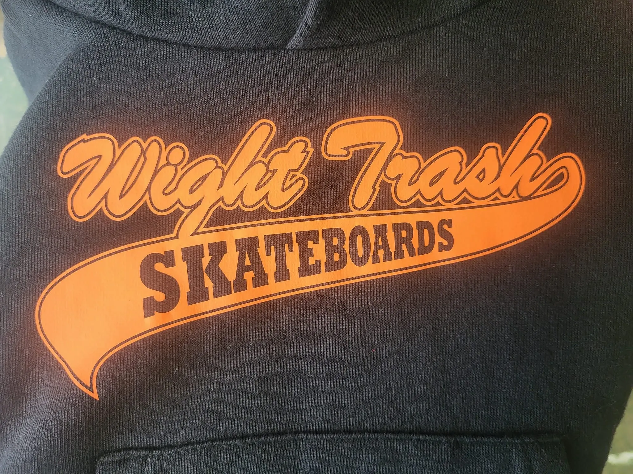 KIDS: WIGHT TRASH SALE HOODIE - BLACK Ages 3-4, 5-6, 7-8.