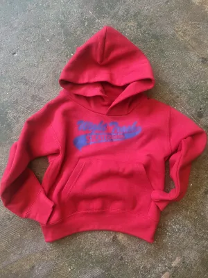 KIDS: WIGHT TRASH SALE HOODIE - RED Ages 3-4, 5-6.