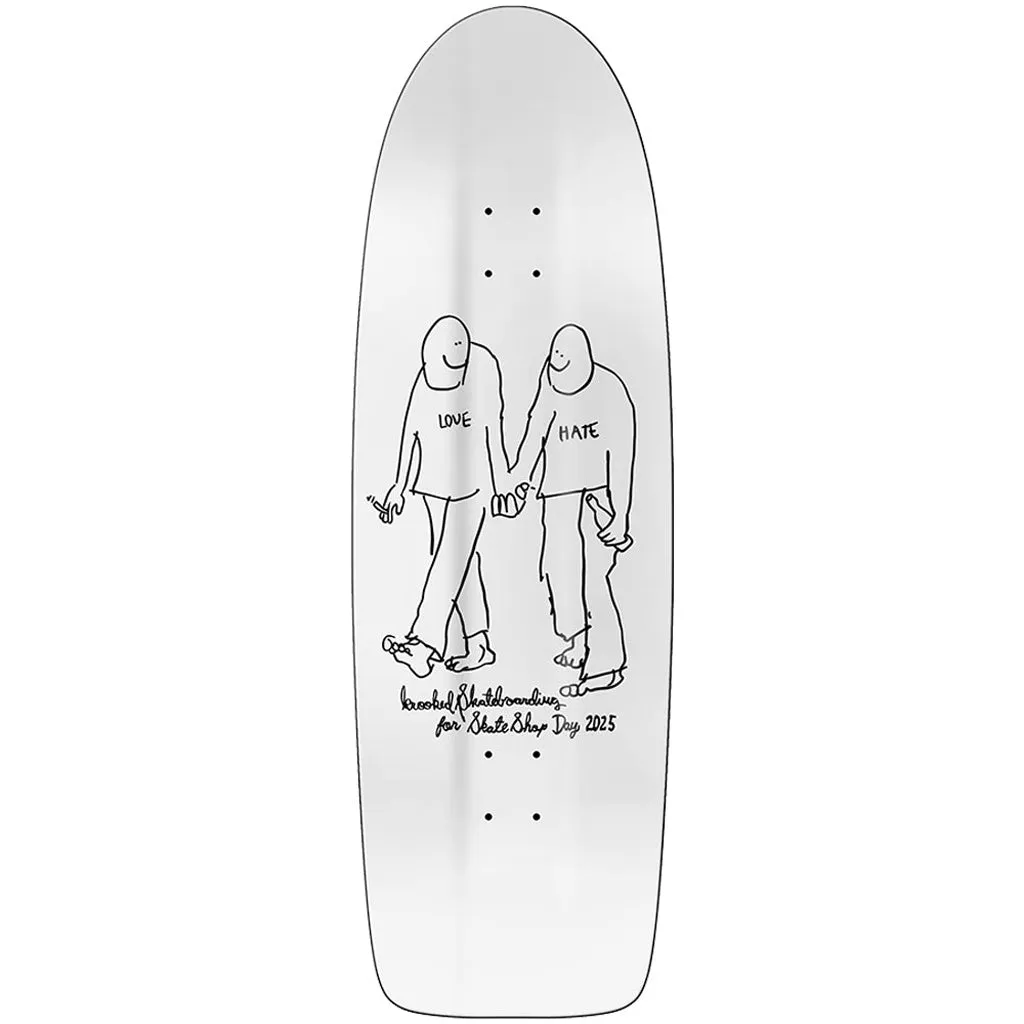 KROOKED SKATE SHOP DAY 2025 BEAMER LOVE (WHITE)