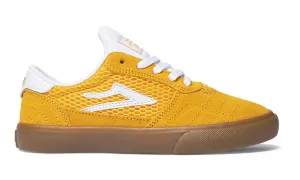 LAKAI SKATE SHOES: CAMBRIDGE KIDS Gold/Gum Sizes 12,1,3.