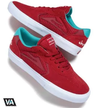 Lakai x Chocolate Atlantic Vulc Skate Shoes - Red