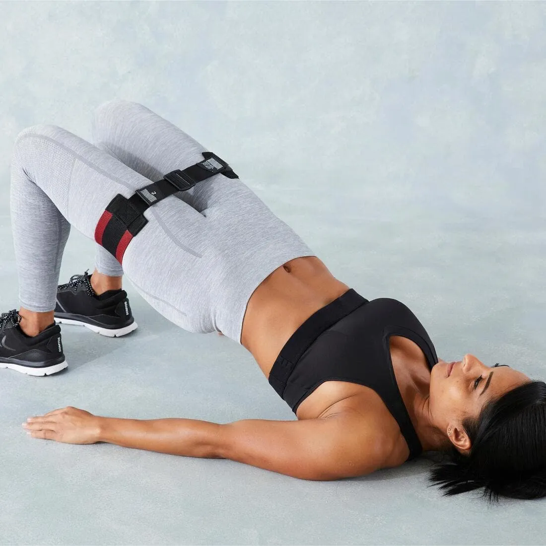 Élastique de musculation fessiers 22 kg longueur réglable - Fast glute band