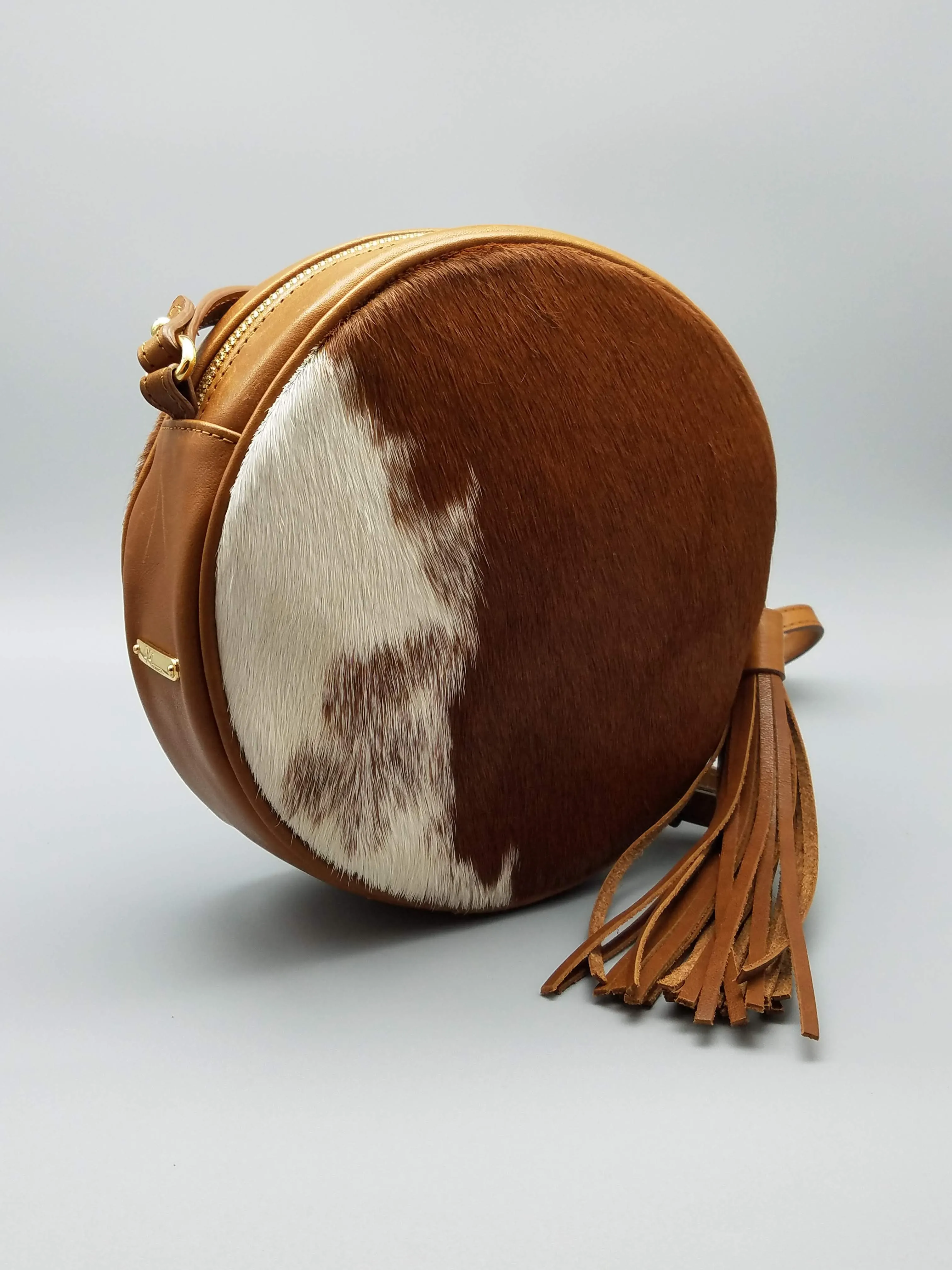 LEATHER & HIDE CIRCULAR CROSS BODY
