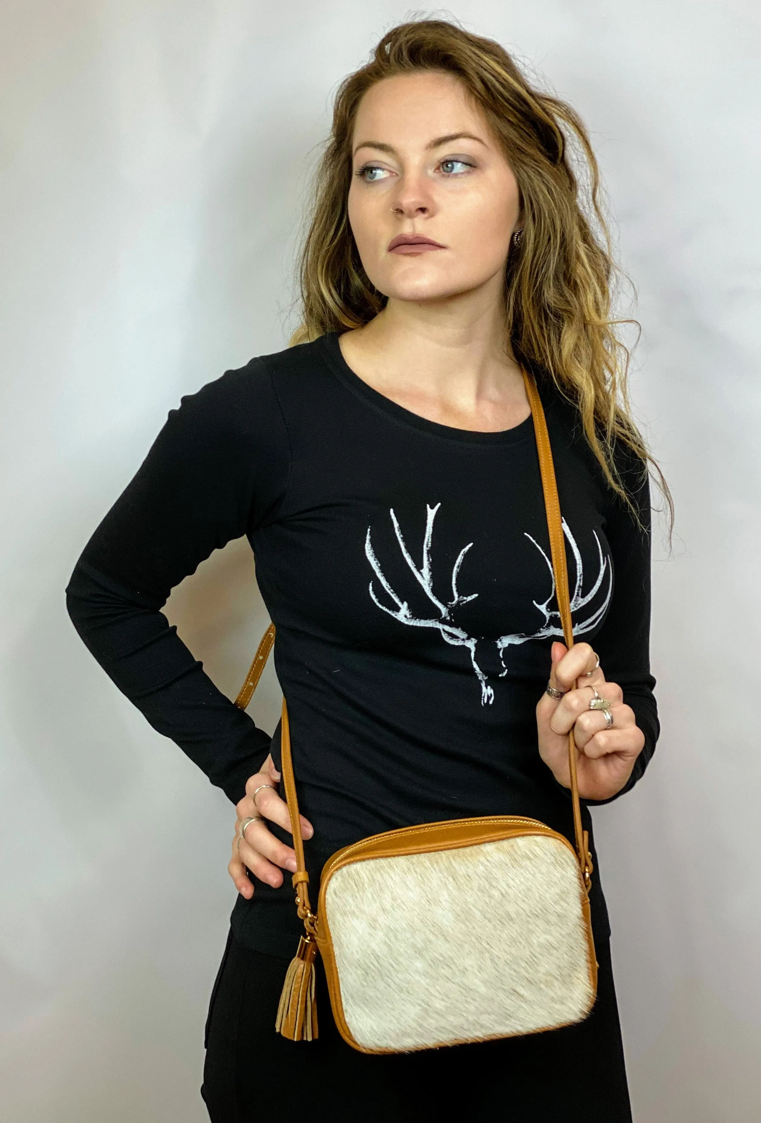 LEATHER & HIDE CROSS BODY