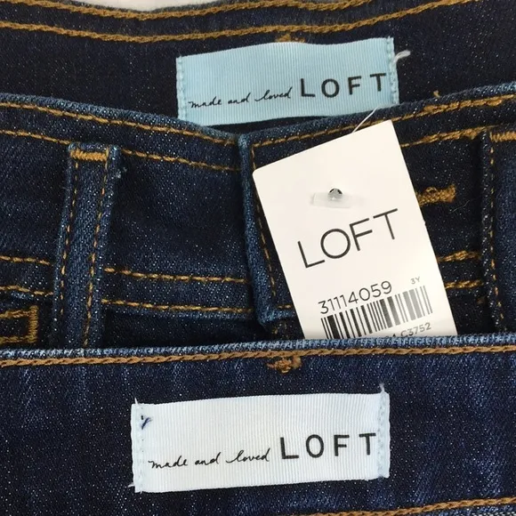 LOFT Women's Jean Shorts Bundle of 2 Size 2 NWT and EXCELLENT Condition