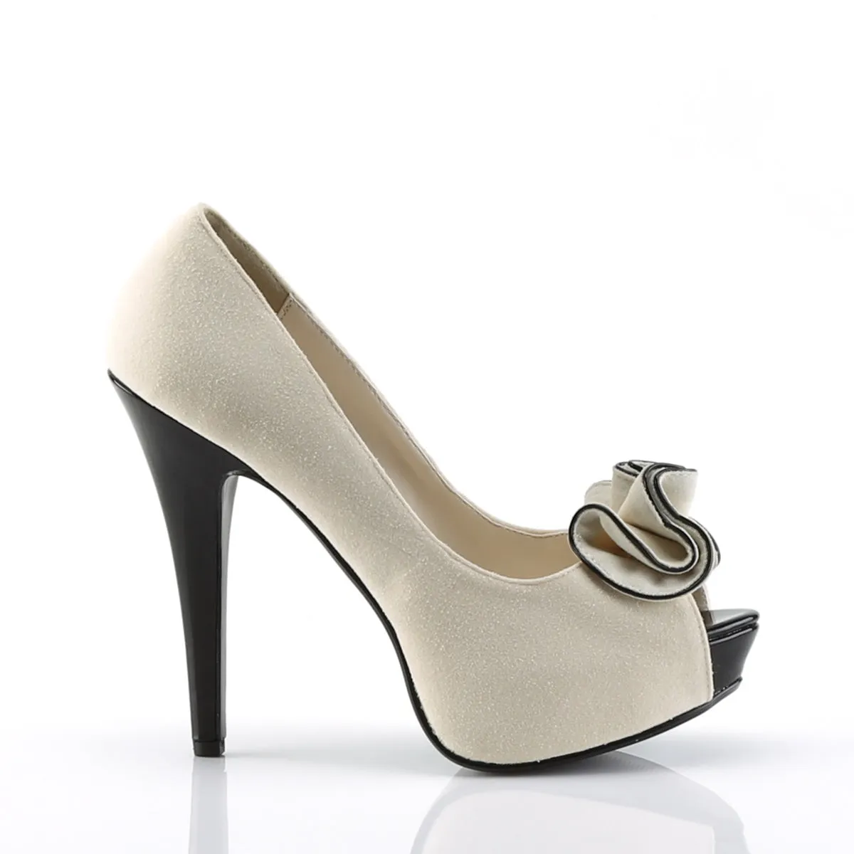 LOLITA-10  Beige Suede Pu