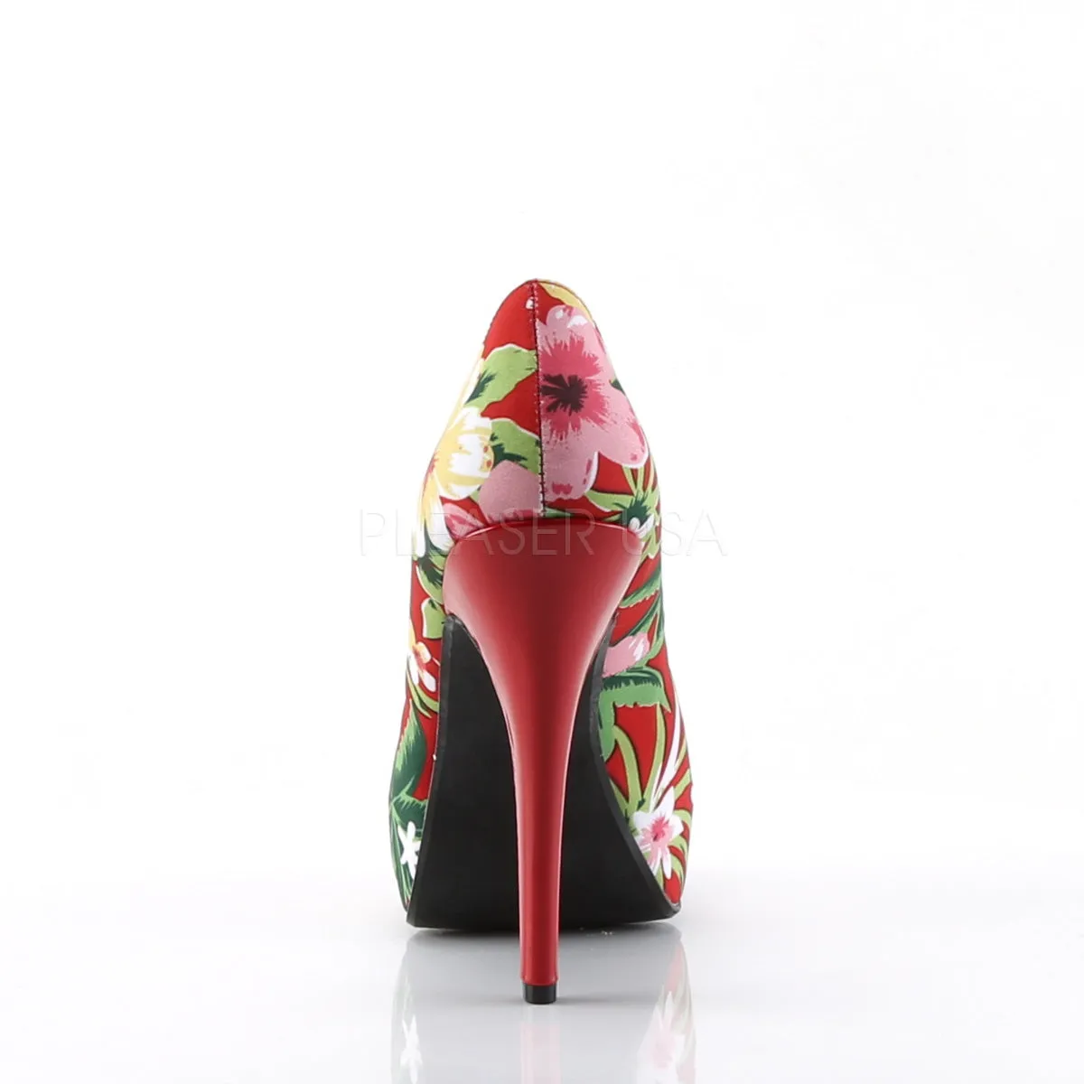 LOLITA-11  Red Floral Print Fabric