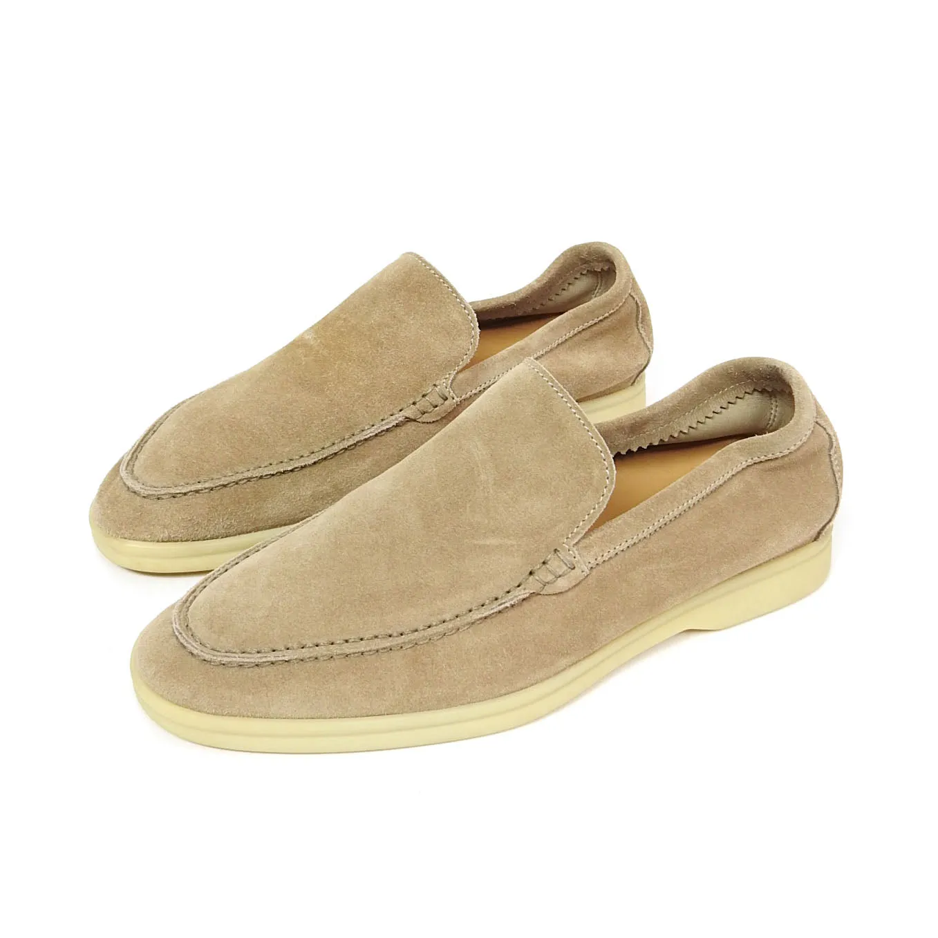 Loro Piana Suede Slip Ons Size 39