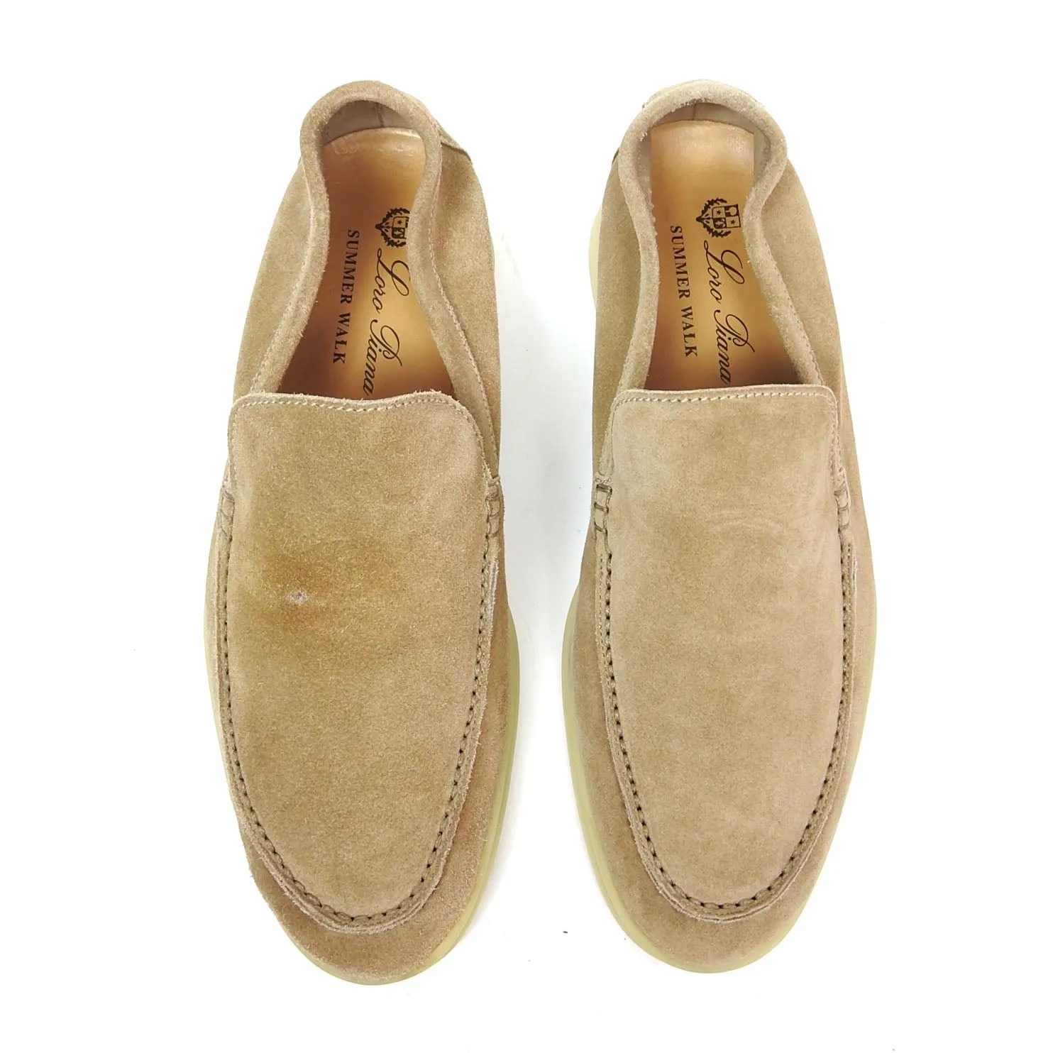 Loro Piana Suede Slip Ons Size 39
