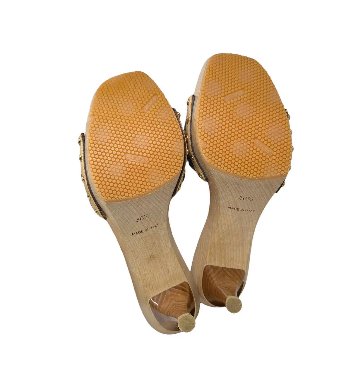 Louis Vuitton Denim Monogram Platform Heels
