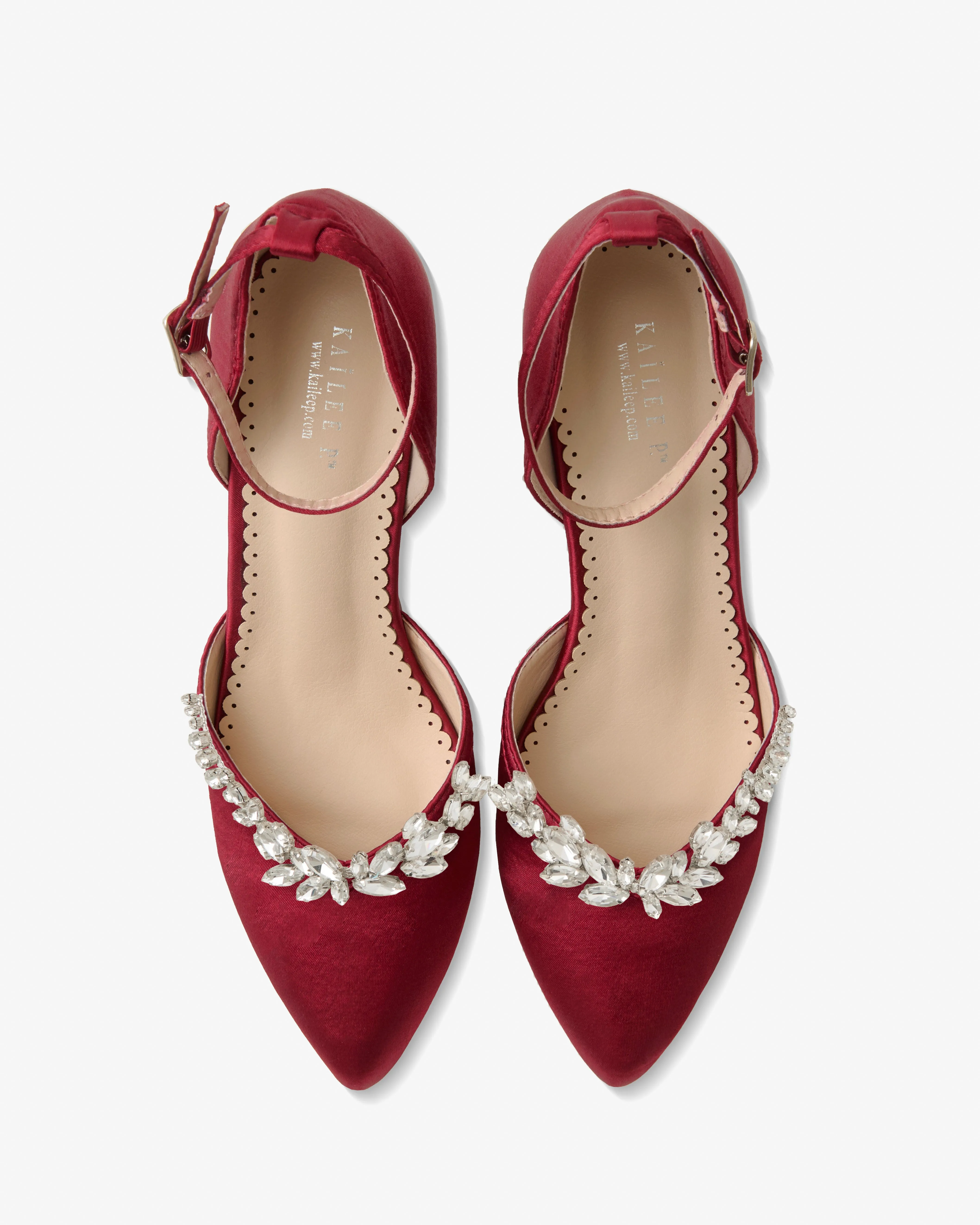 Marquise Rhinestone Block Heel Evening Shoes