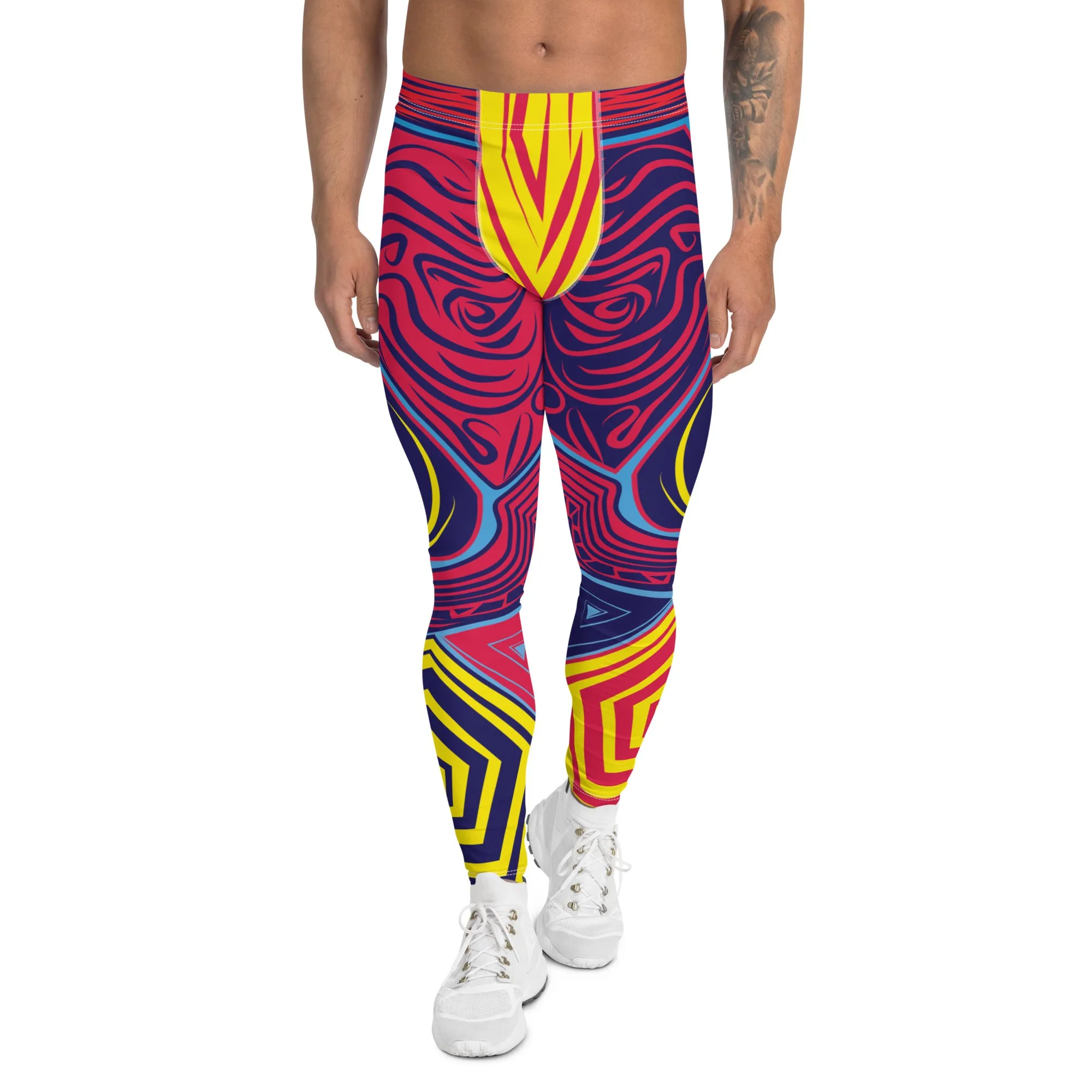 Men's Leggings, Luchador Carnival