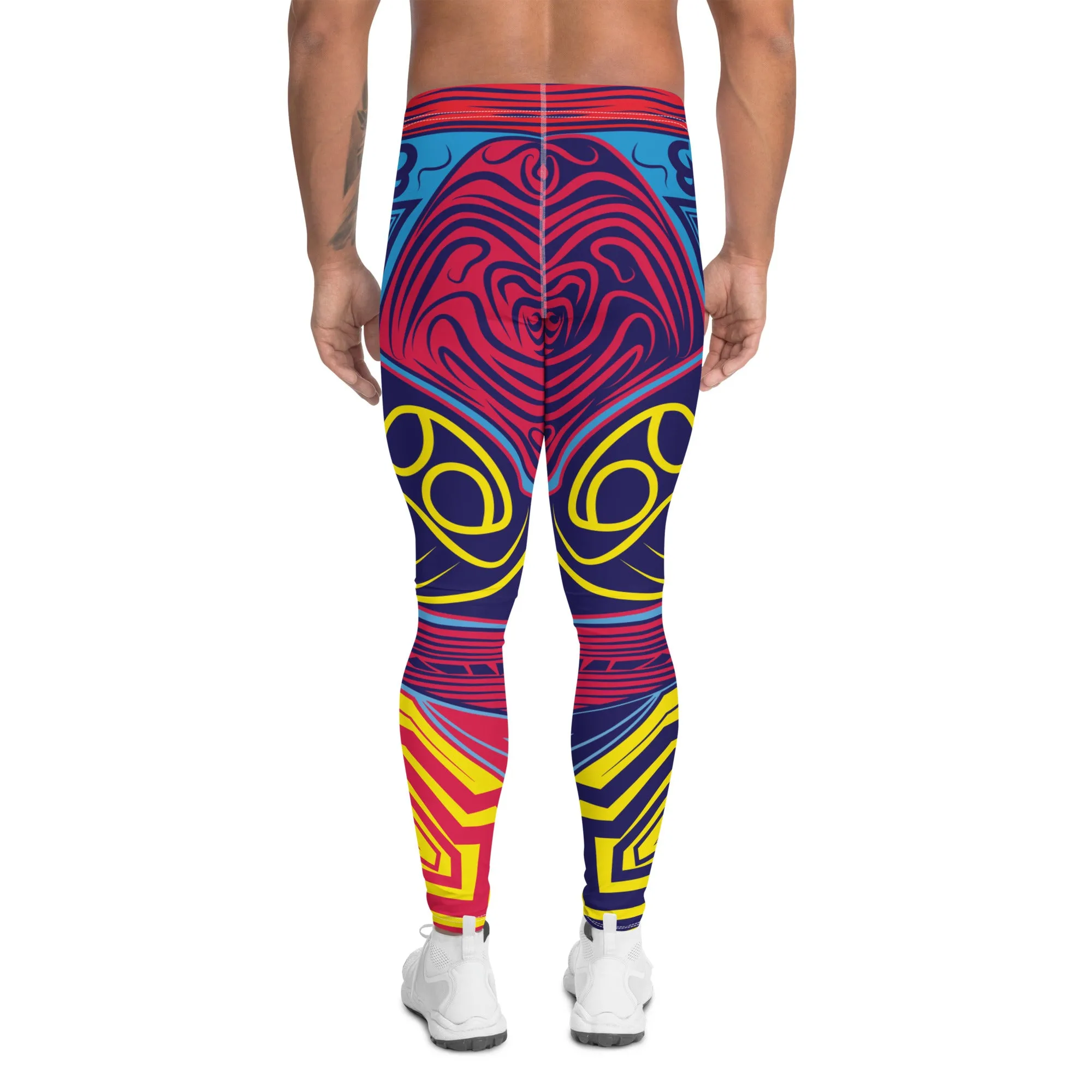 Men's Leggings, Luchador Carnival