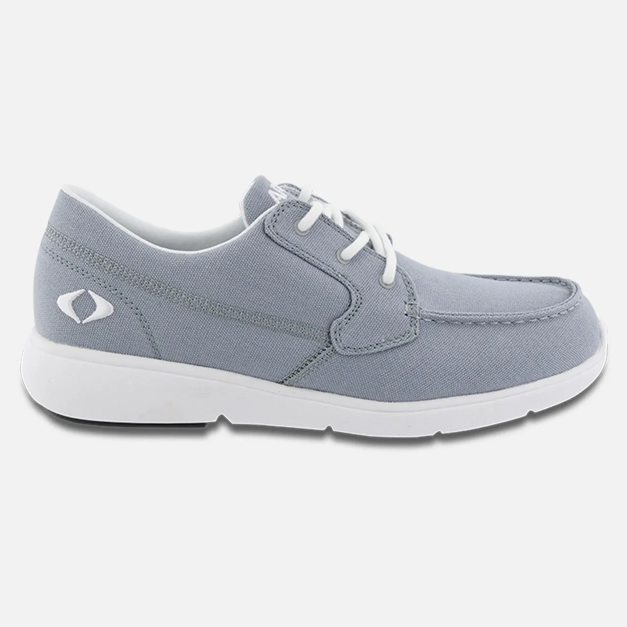 Men's Moc Toe Canvas Loafer - Gray