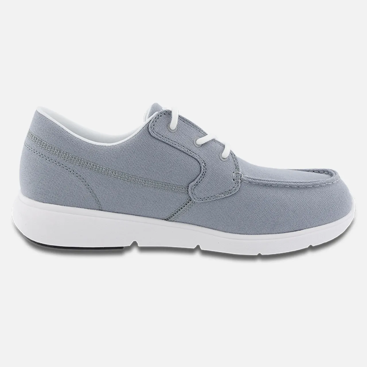 Men's Moc Toe Canvas Loafer - Gray