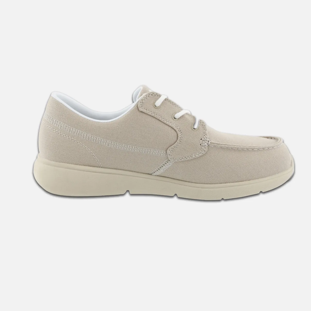Men's Moc Toe Canvas Loafer - Tan