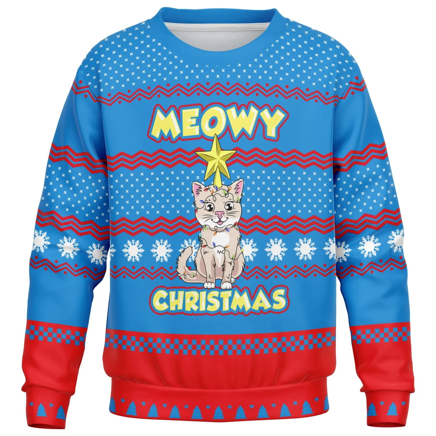 Meowy Christmas - Athletic Kids/Youth Sweatshirt