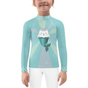 Mermaid Unicorn Kitty - Kids Rash Guard