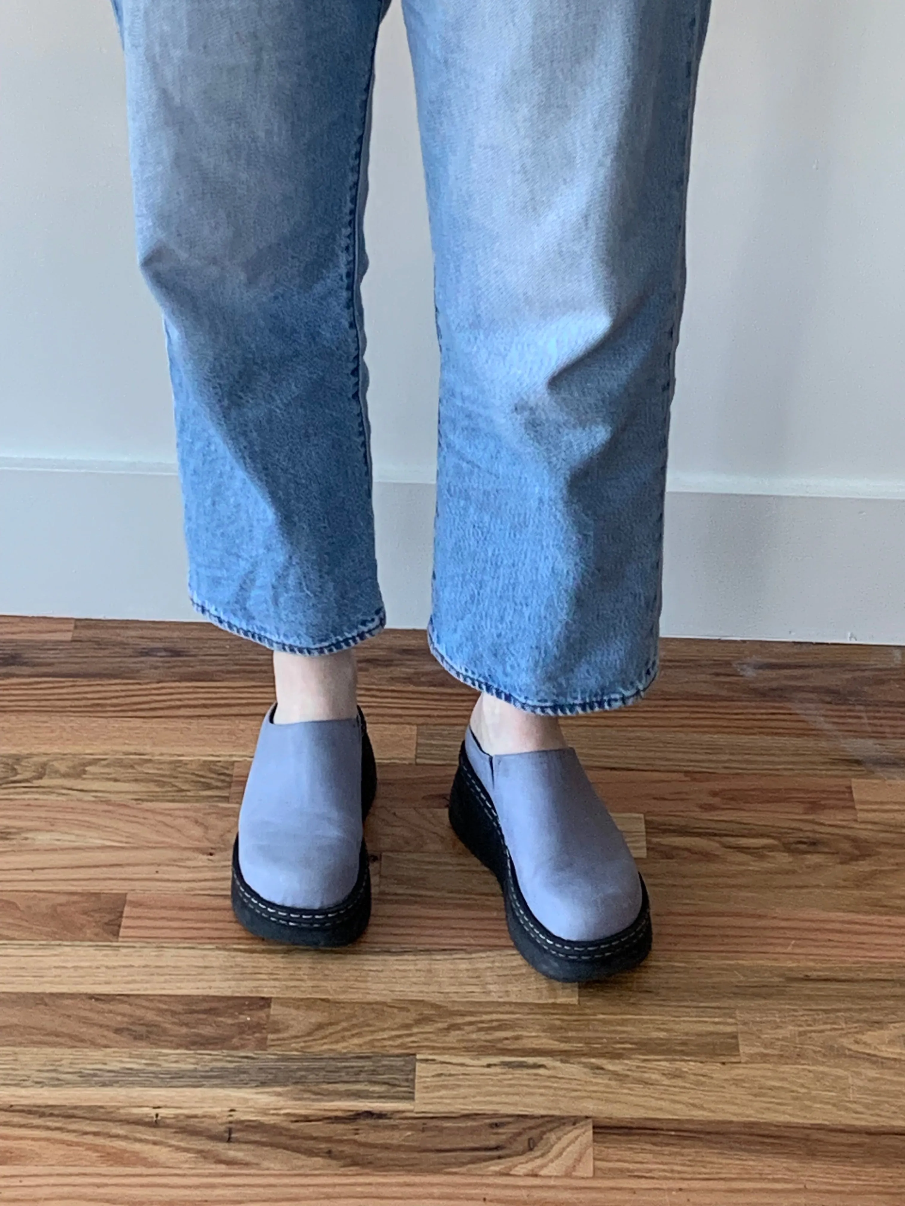 Miista leather platform clogs