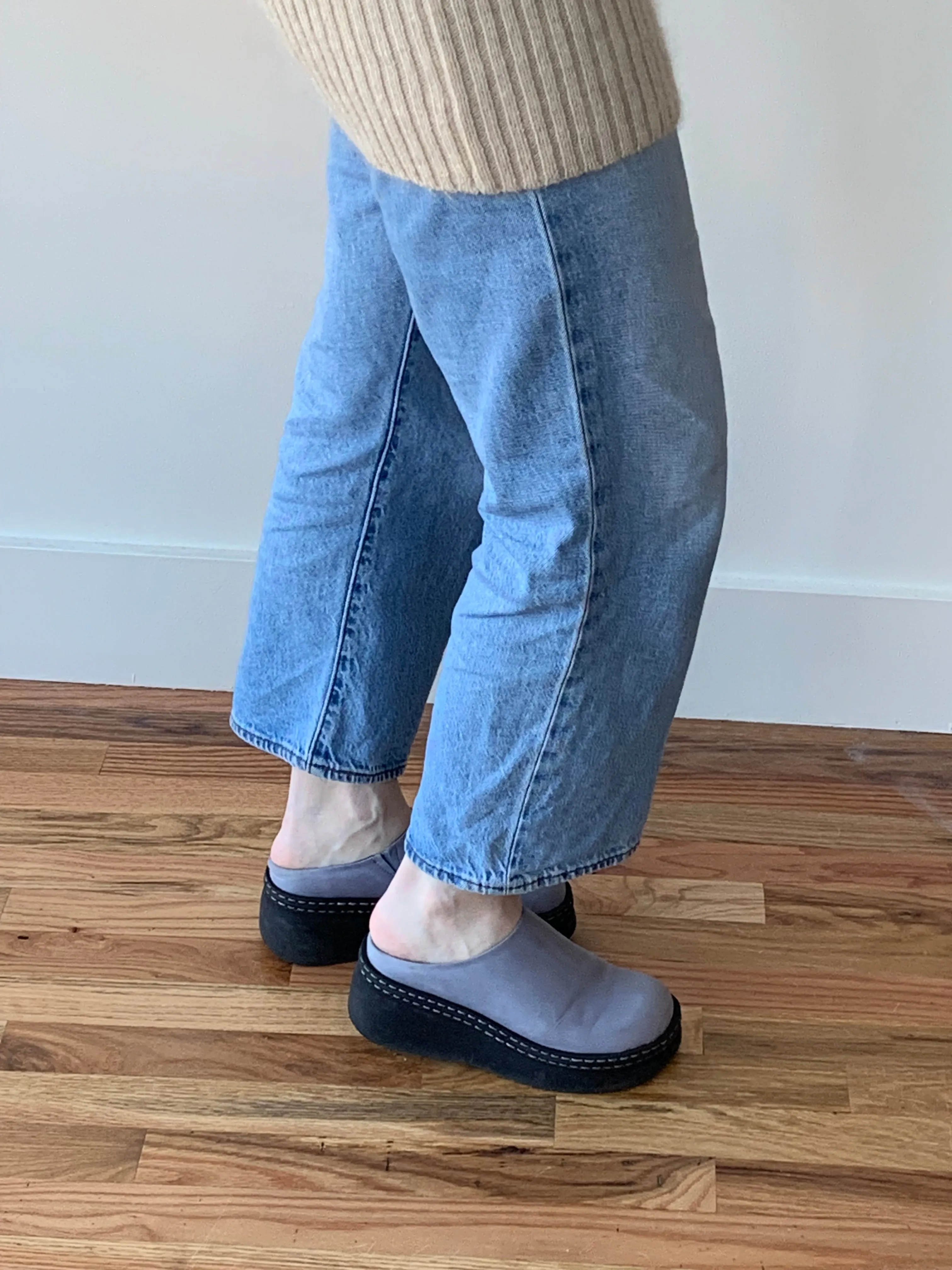 Miista leather platform clogs