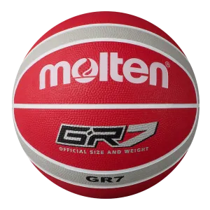 Molten BGR Rubber Basketball - Red/Grey
