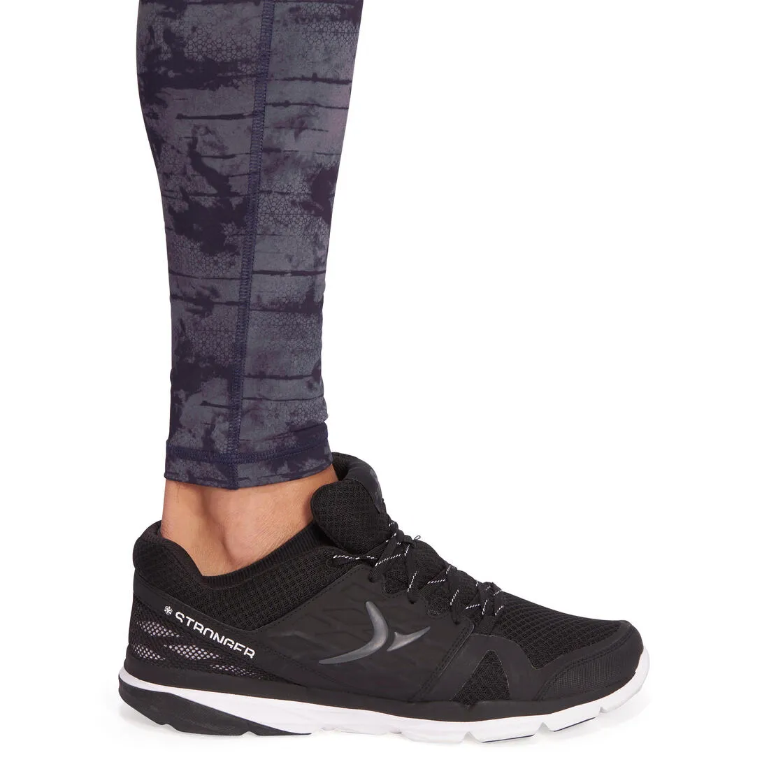 Muscle  Weight Training Fitness Leggings - Blue and Grey