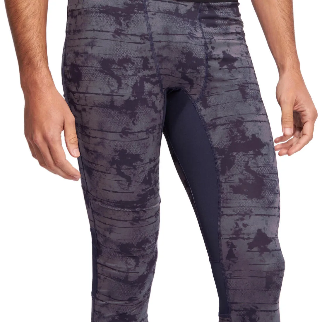 Muscle  Weight Training Fitness Leggings - Blue and Grey
