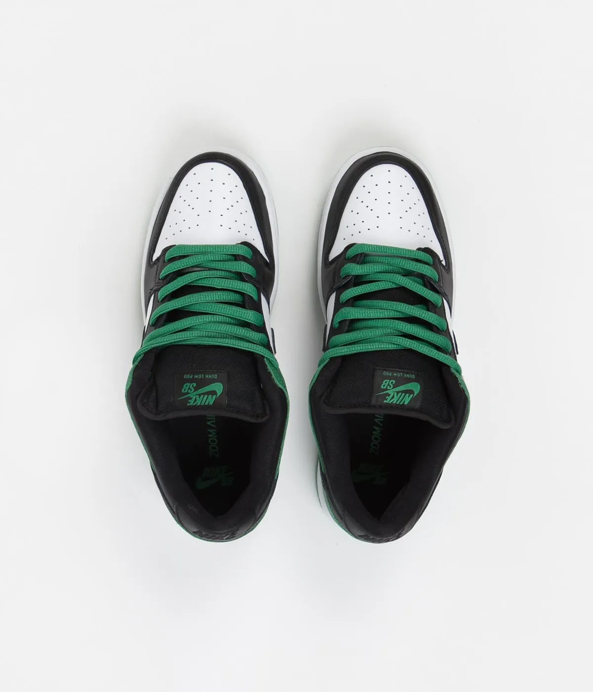 Nike SB Dunk Low Pro Shoes - Classic Green / Black - White - Classic Green - Black
