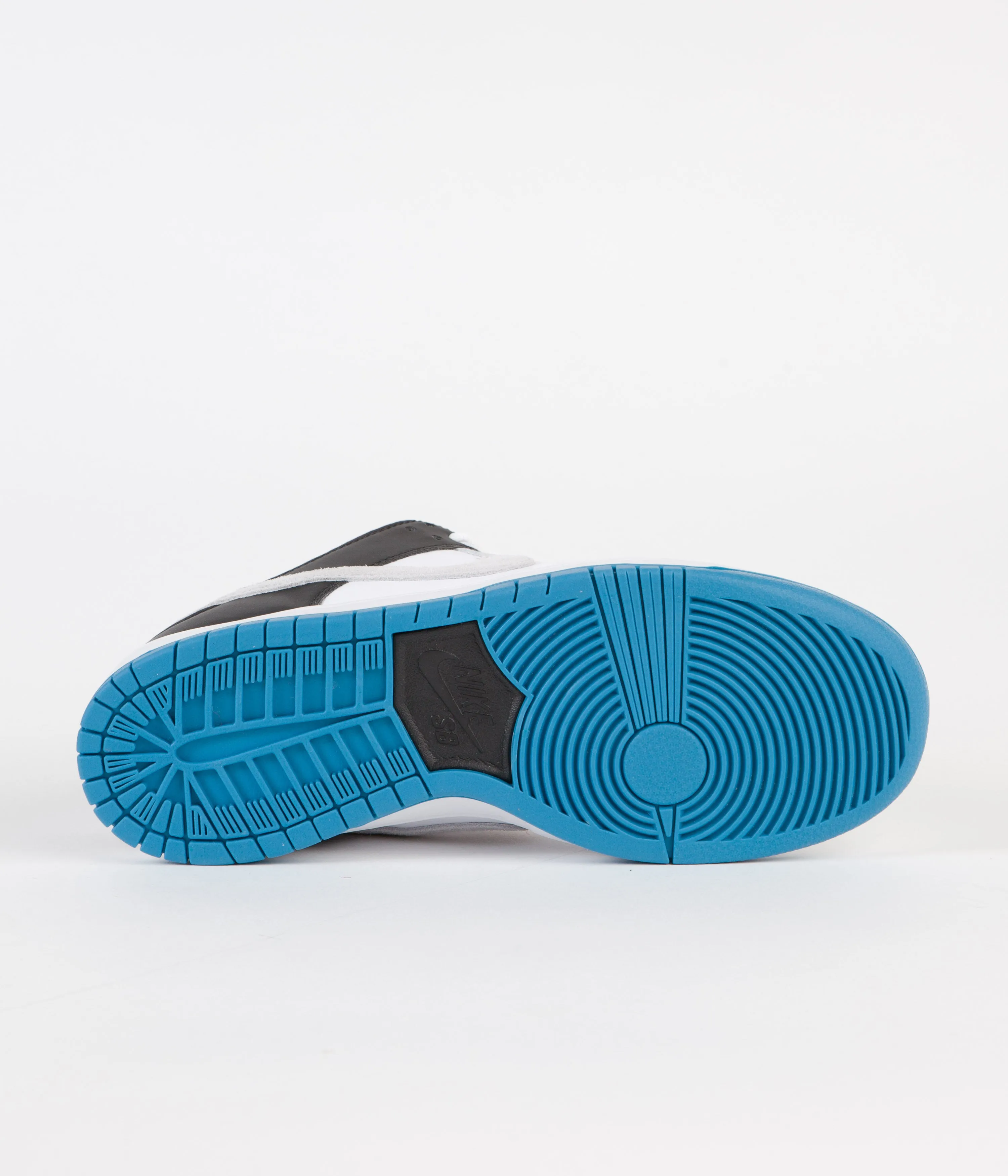 Nike SB Dunk Low Pro Shoes - White / Neutral Grey - Black - Laser Blue